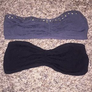 black and grey bralette from PINK